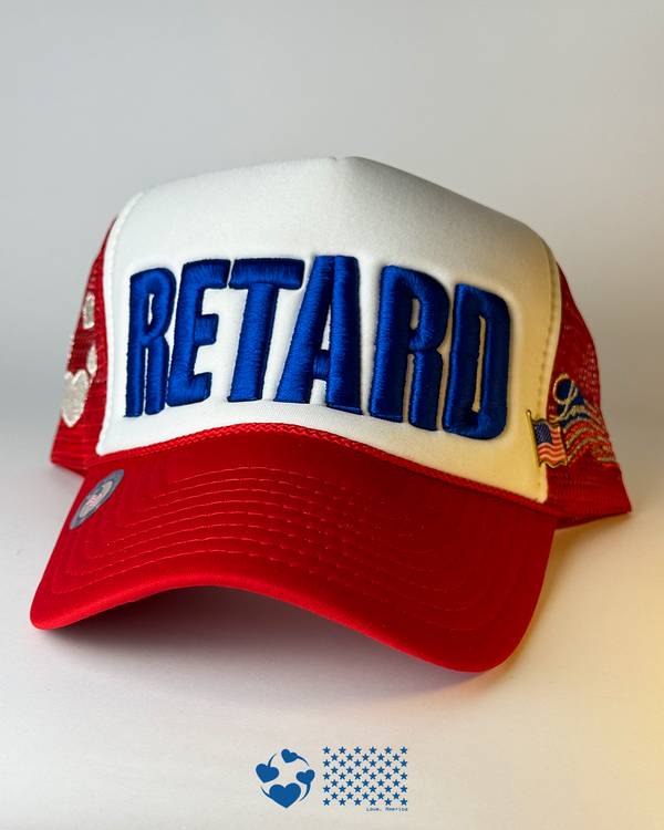 Red [RETARD] Trucker Hat thumbnail