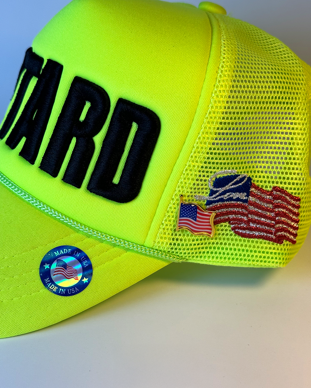Hi Vis Retard Trucker Hat - Meme Streetwear | Retard Global | RETARD GLOBAL