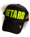 BLACK Hi Vis [RETARD] Trucker Hat thumbnail