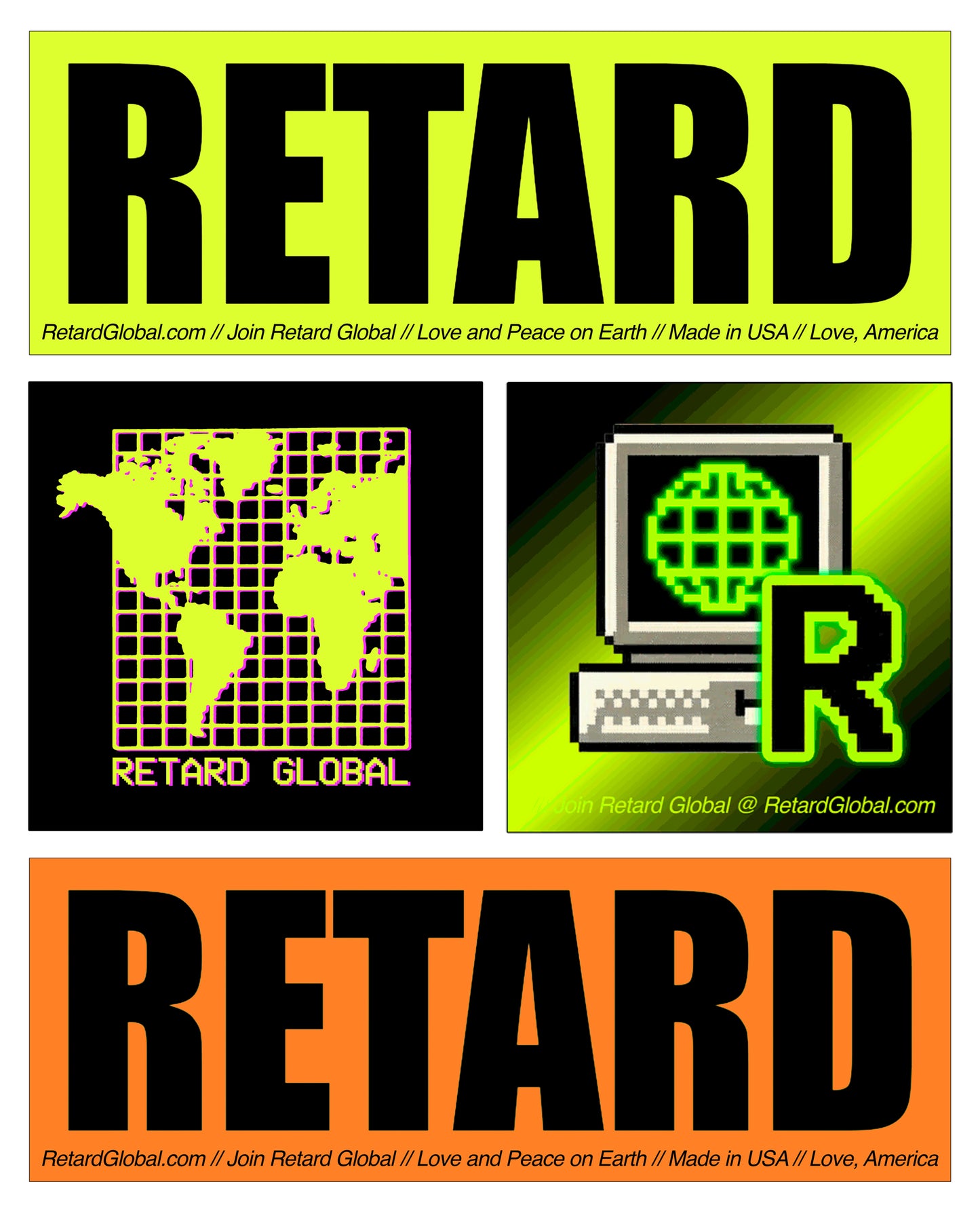 [RETARD] BUMPER STICKERS