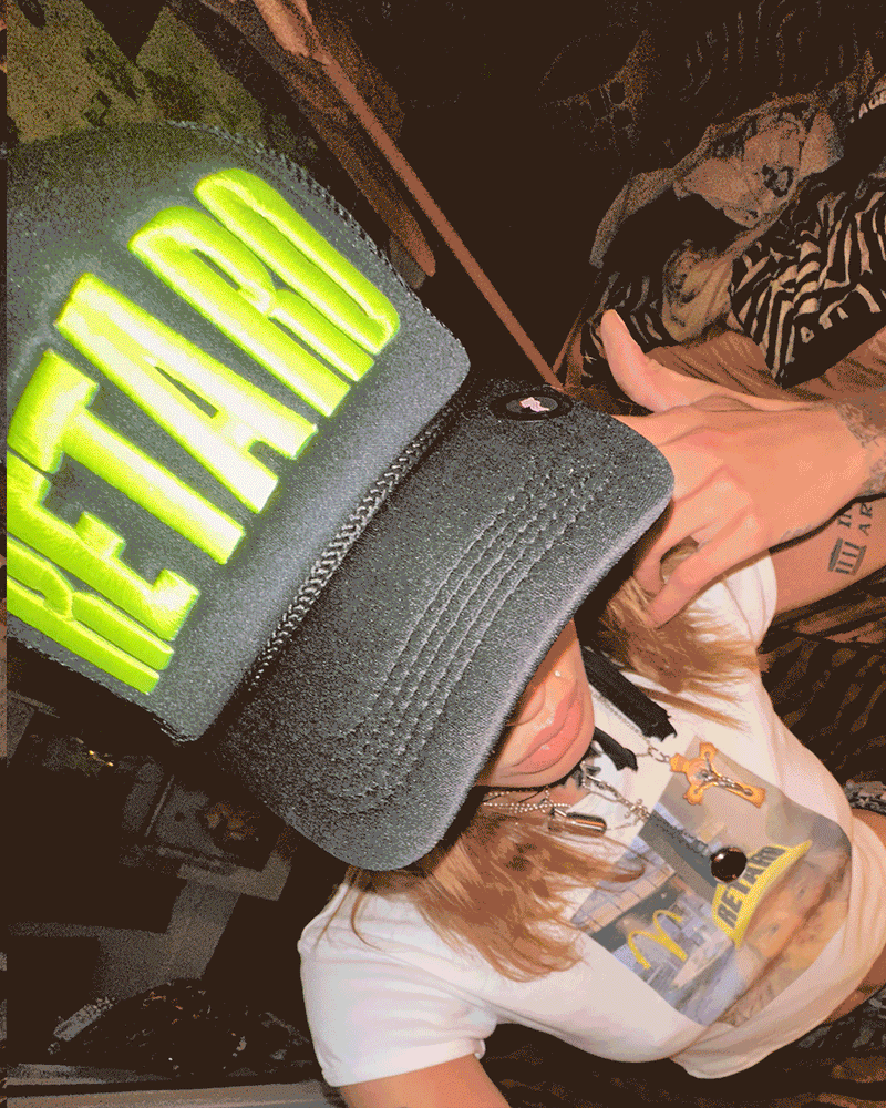 BLACK Hi Vis [RETARD] Trucker Hat — Based Retard Gang